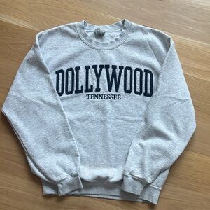 Dollywood Grey Crewneck Sweater